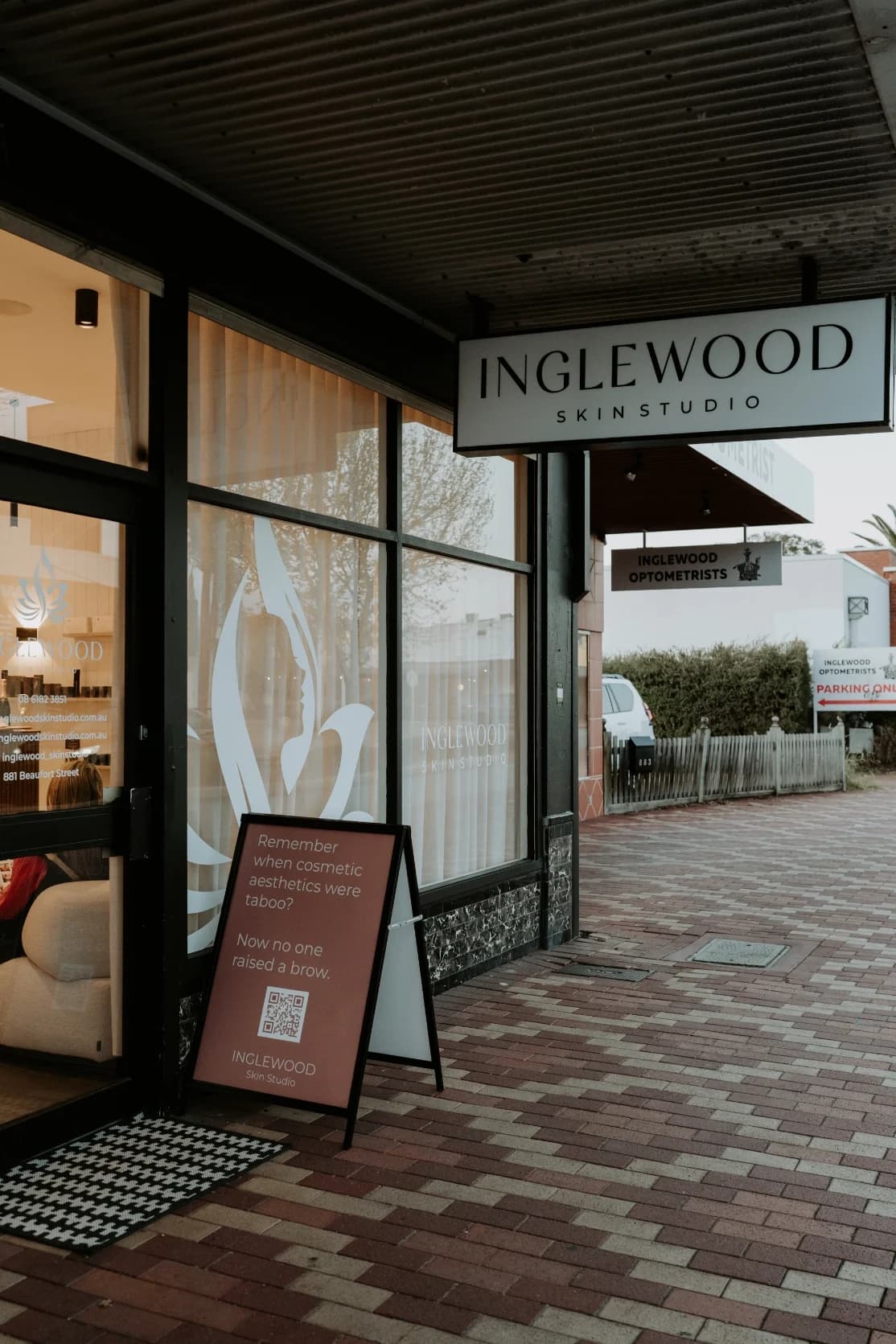 Inglewood Skin Studio storefront — 881 Beaufort St, Inglewood